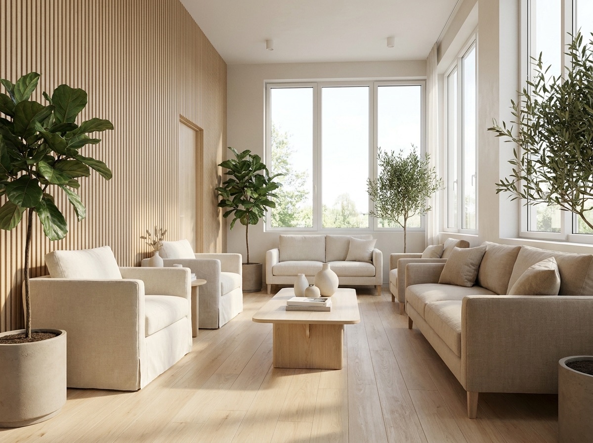 Patient relaxed in waiting lounge
